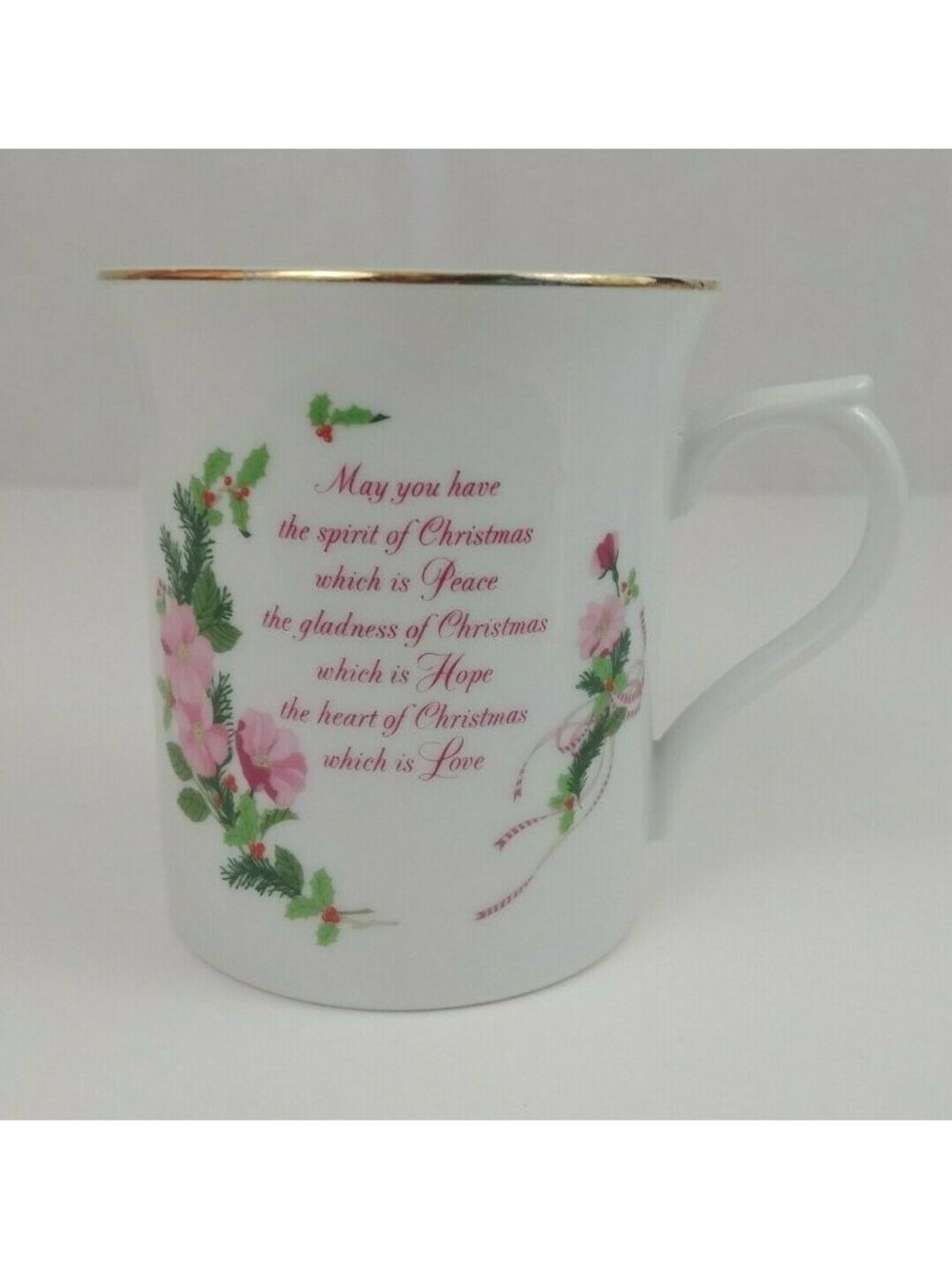 Designed & Hand Painted Papel Japan Friendship Floral Coffee Cup